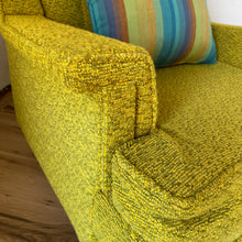 Load image into Gallery viewer, Mid Century Green Accent Chair