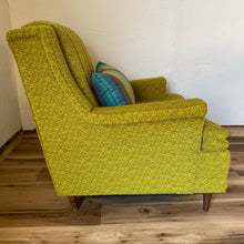 Load image into Gallery viewer, Mid Century Green Accent Chair