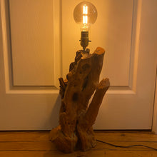 Load image into Gallery viewer, Sculptural Cypress Wood Lamp