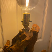 Load image into Gallery viewer, Sculptural Cypress Wood Lamp