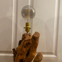 Load image into Gallery viewer, Sculptural Cypress Wood Lamp