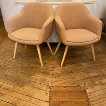 Load image into Gallery viewer, Mid Century Pink Chair Set