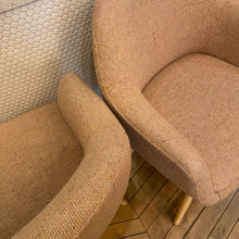 Load image into Gallery viewer, Mid Century Pink Chair Set