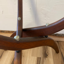 Load image into Gallery viewer, Modern Walnut & Glass Side Table
