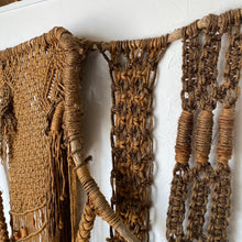 Load image into Gallery viewer, Large Vintage Macrame Wall Hanging