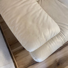 Load image into Gallery viewer, Chunky Cream Vinyl Sofa