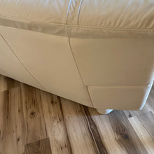 Load image into Gallery viewer, Chunky Cream Vinyl Sofa