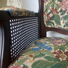 Load image into Gallery viewer, Floral Wood Frame Chair