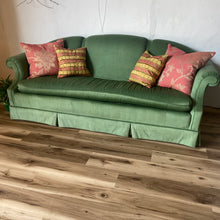 Load image into Gallery viewer, Green Skirted Sofa