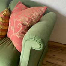 Load image into Gallery viewer, Green Skirted Sofa