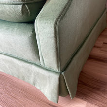 Load image into Gallery viewer, Green Skirted Sofa