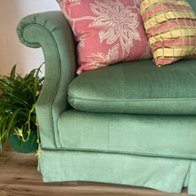 Load image into Gallery viewer, Green Skirted Sofa