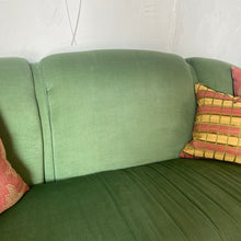 Load image into Gallery viewer, Green Skirted Sofa