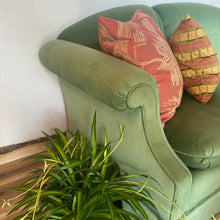 Load image into Gallery viewer, Green Skirted Sofa