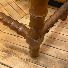 Load image into Gallery viewer, Wood & Glass Spindle Table