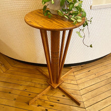 Load image into Gallery viewer, Round Wooden Plant Stand
