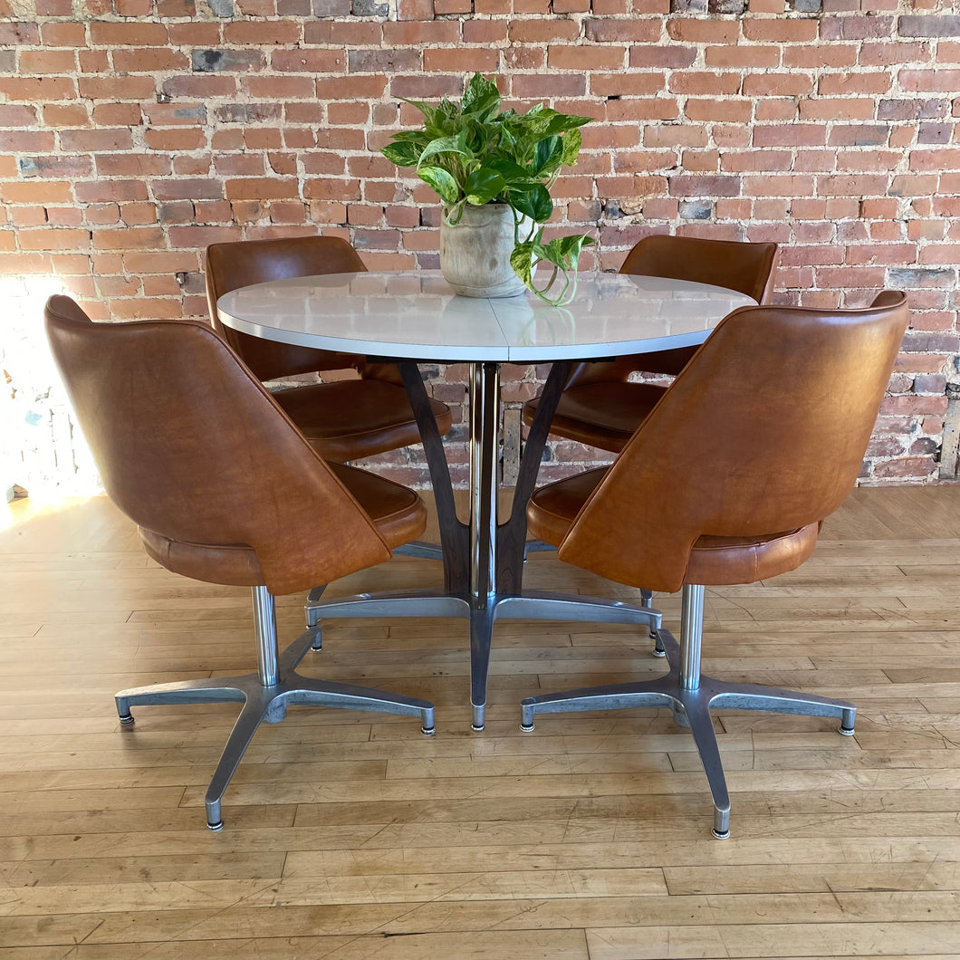 Mid Century Dining Table & Chair Set