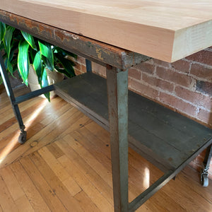 Industrial Butcher Block Island