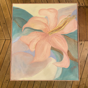 Pink Lily Original Painting