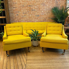 Load image into Gallery viewer, Mid Century Yellow Living Room Seating
