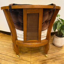 Load image into Gallery viewer, Vintage Barrel Vinyl Chair
