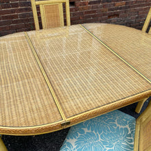 Load image into Gallery viewer, Two Tone Wicker Dining Set
