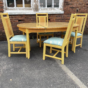 Two Tone Wicker Dining Set