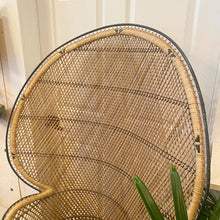 Load image into Gallery viewer, Vintage Wicker Peacock Chair
