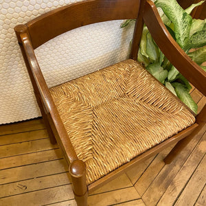 Wood Frame Boho Chair