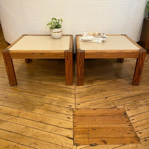 Post Modern End Table Set
