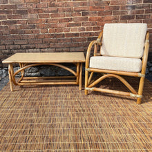 Load image into Gallery viewer, Bamboo Chair &amp; Coffee Table
