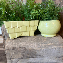 Load image into Gallery viewer, Vintage Lime Green Planter

