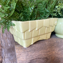 Load image into Gallery viewer, Vintage Lime Green Planter
