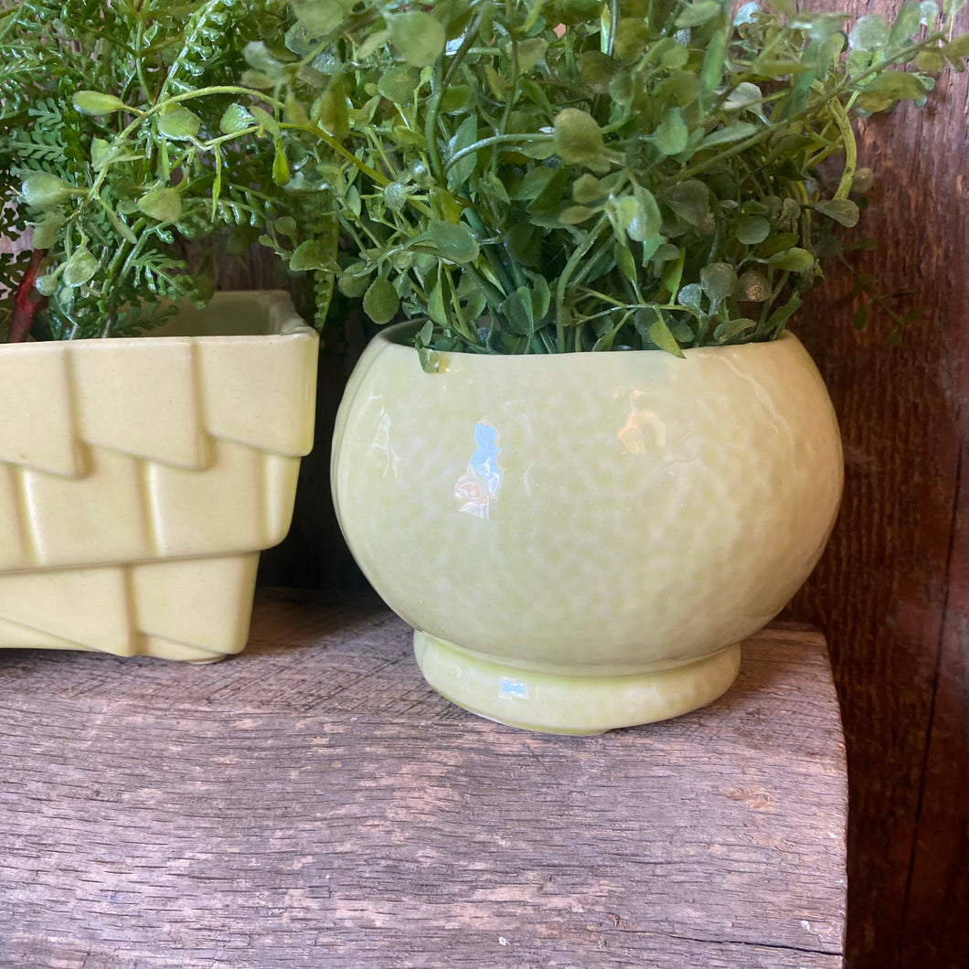 Vintage Lime Green Planter