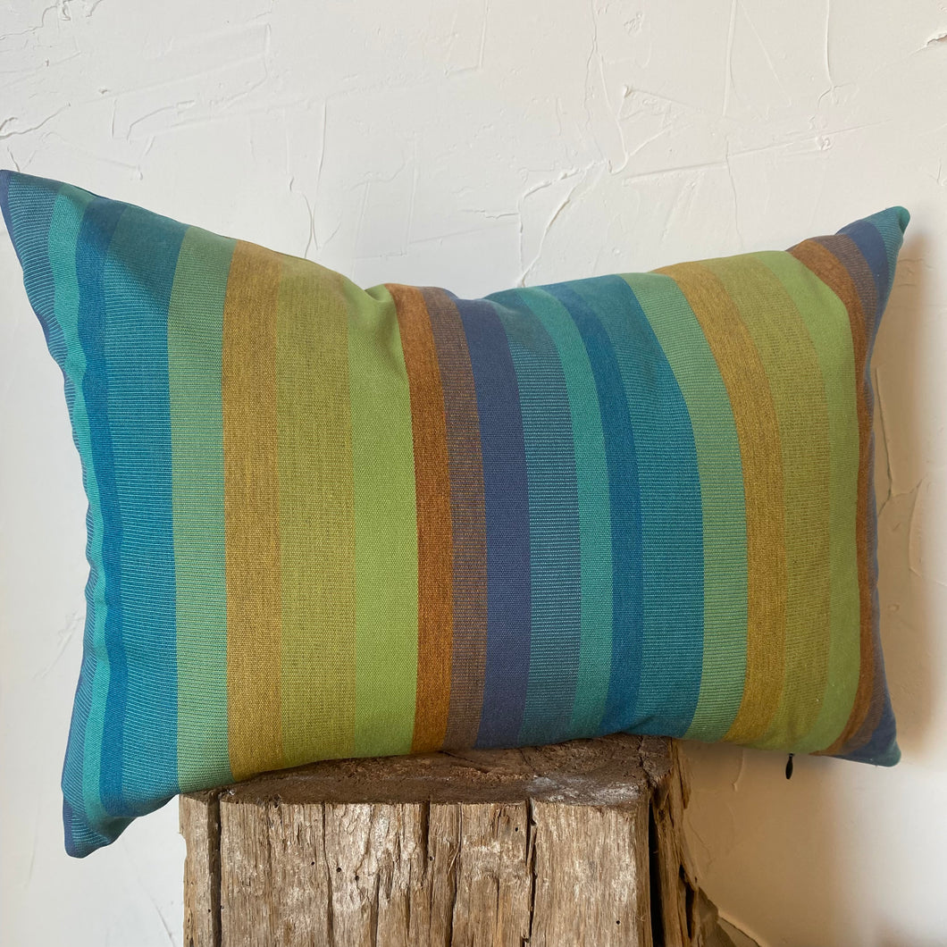 Earth Striped Lumbar Pillow