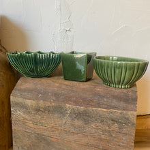 Load image into Gallery viewer, Vintage Dark Green Planter
