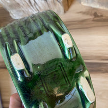 Load image into Gallery viewer, Vintage Dark Green Planter
