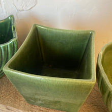 Load image into Gallery viewer, Vintage Dark Green Planter

