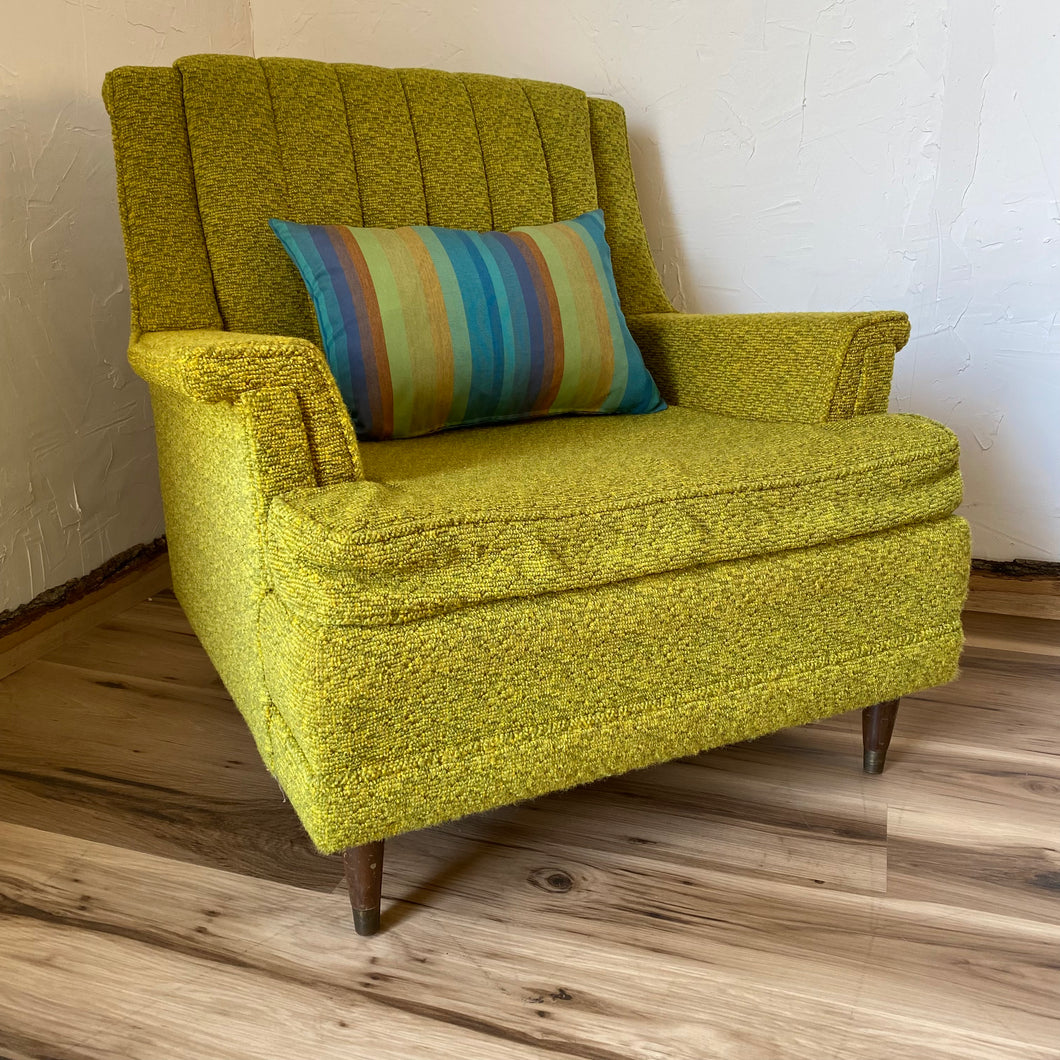 Mid Century Green Accent Chair