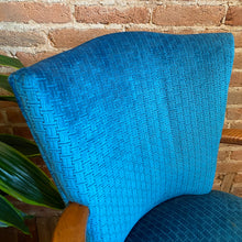 Load image into Gallery viewer, Blue Velvet Arm Chair
