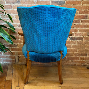 Blue Velvet Arm Chair