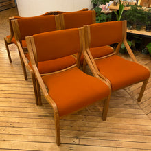 Load image into Gallery viewer, Orange Thonet Dining Chair Set
