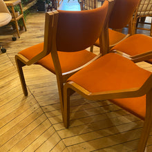 Load image into Gallery viewer, Orange Thonet Dining Chair Set
