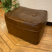 Load image into Gallery viewer, Vintage Vinyl Hassock
