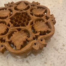 Load image into Gallery viewer, Carved Wooden Trivet
