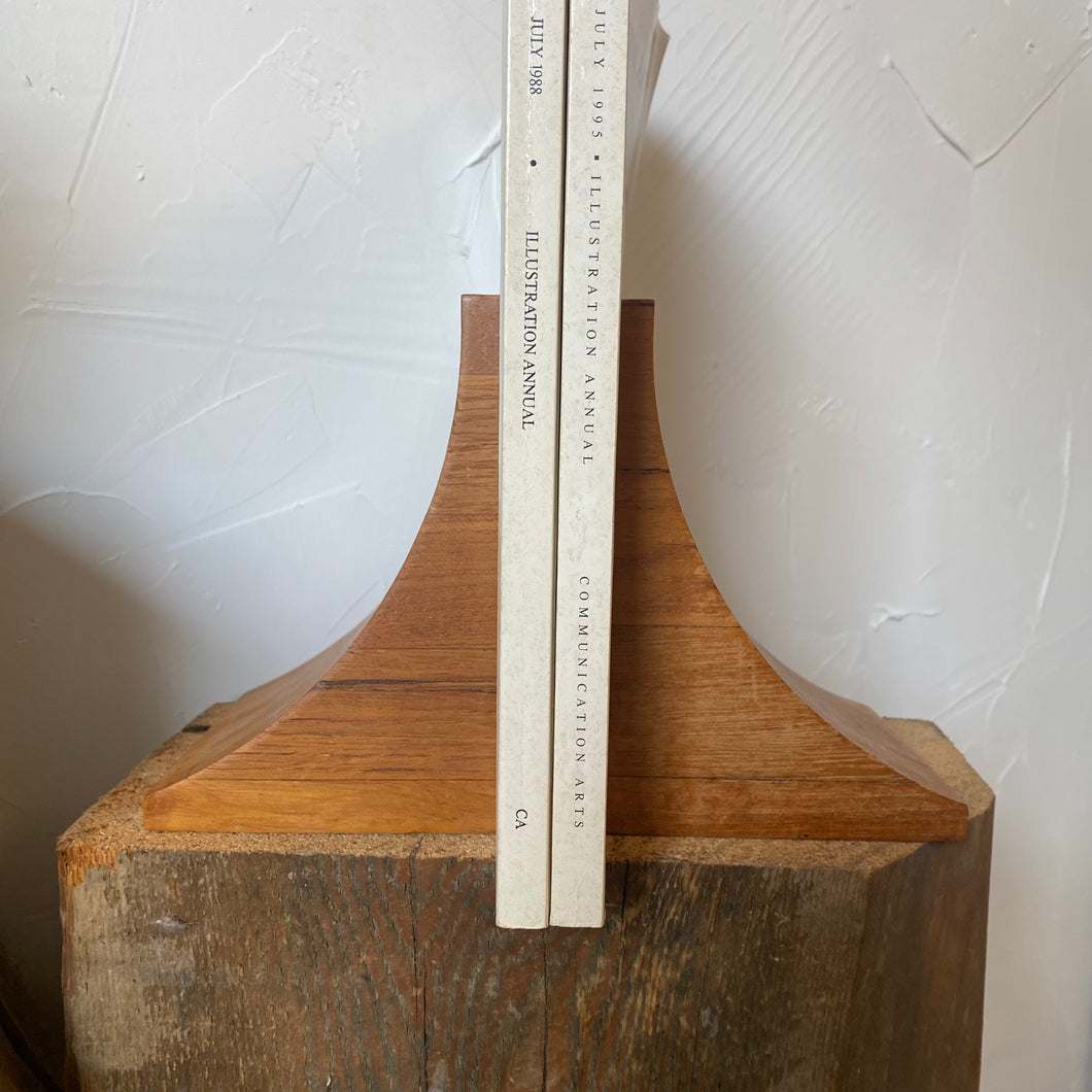 Wooden Inlay Bookends