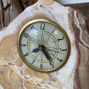Stone Agate Clock