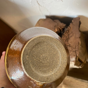 Brown Pottery Pitcher