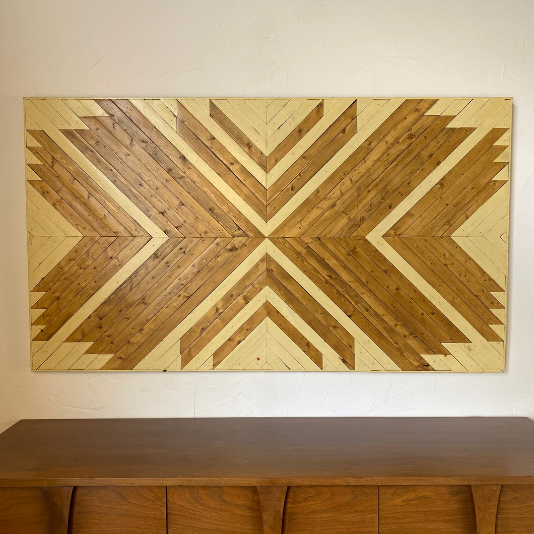Large Wood Inlay Wall Art