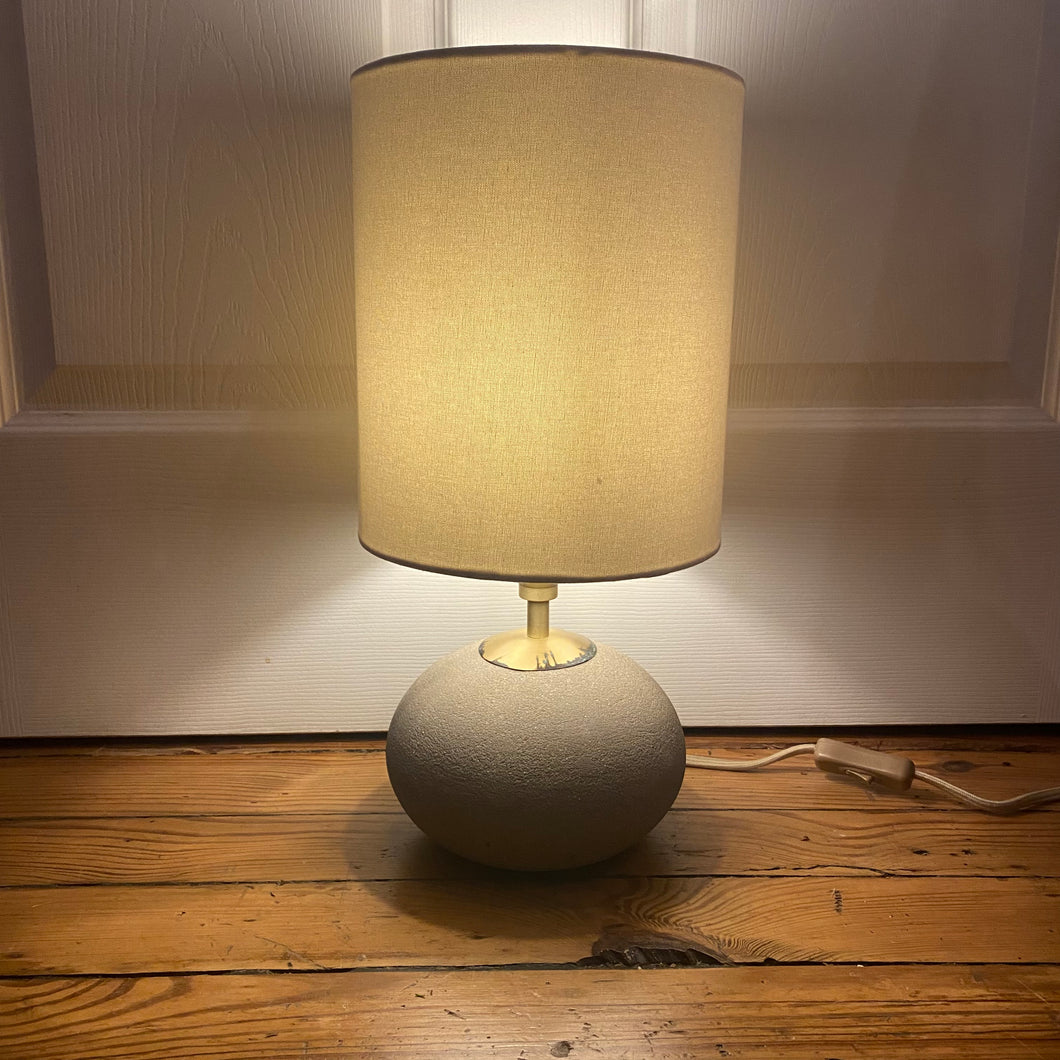 Gold & Concrete Accent Lamp